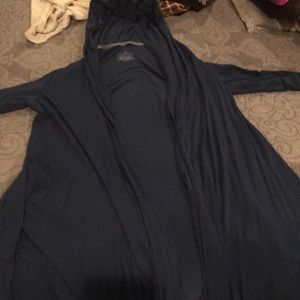 Dark teal Cuddl Duds long lounge cardigan